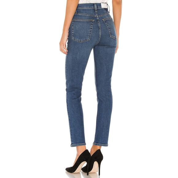 RE/DONE Originals Ultra High Rise Ankle Crop Medium Fade Size 26 - Picture 2 of 12